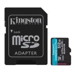 512GB MicroSD-XC KINGSTON Canvas Go Plus Gen4=200MBps, A2 U3 V30 Class10