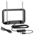 Indoor antenna for DVB-T/T2 digital terrestrial television, FM, 25dB