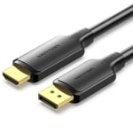 Cable DisplayPort-M / HDMI-M VENTION 4K=30Hz, 2K=60Hz, 3D, GP, 3m, HFOBI