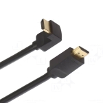 Cable HDMI v2.0 M-M 2m VENTION, L-Plug ato 90 Degree, 4K=60Hz, 18 Gbps, GP, AARBH