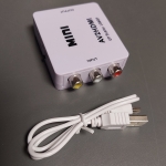 3xRCA to HDMI Converter (audio+video), USB-Powered, AV2HDMI