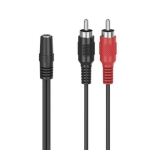Audio Cable 2xRCA-M 3.5mm-F HAMA 12cm 205186