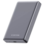 Powerbank CANYON OnPower 510, Magnetic Wireless + Type-C, Dark Grey, 10.000mAh, CNS-CPB510DG