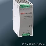 DIN Rail Power Supply DR-75-12, 76W, 12V/6.3A