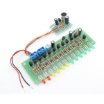 Mono LED VU meter Sound Meter + Microphone Preamplifier (12 LEDs)