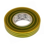 Electrical Insulation Tape PLYMOUTH (0.13x19 mm), 20 m, YELLOW-GREEN