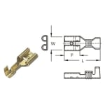 Quick Disconnect, female, 4.8x0.8 mm (FD-187)