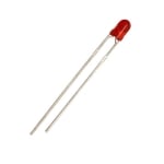 LED 3 mm MLL-30231, GaP 700nm 3.2mcd, BRIGHT RED diffused