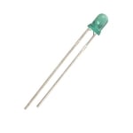 LED 3 mm MUB-30632(A), GaP 565nm 200mcd, SUPER GREEN transparent