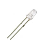 LED 3 mm HT-204SUWC, 6000mcd 30deg, WHITE waterclear