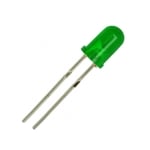 LED 5 mm CLL-50631, GaP 565nm 16mcd, GREEN diffused