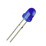 LED 5 mm 504BD-12, 465nm 1200mcd 60deg, BLUE diffused