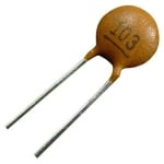 Ceramic Capacitor 18pF/63V, 10%, 5 mm