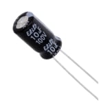 Capacitor 10uF/100V, 105C, PF (6..3x11 mm)