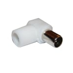 PAL (027) male, cable type, PVC, angled