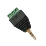 3.5 mm PLUG, male ST, cable type, METAL/PVC, screw terminal