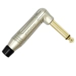 6.3 mm PLUG, male MO, cable type, ACPM, RN, AU, angled