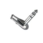 6.3 mm PLUG, male ST, cable type, METAL, angled