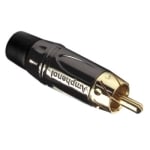 RCA male, cable type, AMPHENOL ACPL-CBK, BLACK