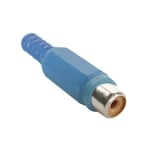 RCA female, cable type, PVC, BLUE