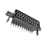 SCART 21P, female, PCB type