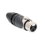 XLR 3P AX3F, female, cable type