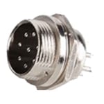 Connector M16/IP40, 8P male, panel type
