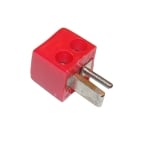 DIN 2P Speaker male, cable type, RED