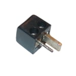 DIN 2P Speaker male, cable type, BLACK