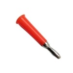 Banana PLUG, male, cable type, cone, RED