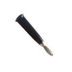 Banana PLUG, male, cable type, cone, BLACK