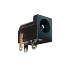 DC Power Jack male, PCB type, (5.5x2.5 mm), R/A