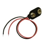Battery 9V (6F22) Connector, wired 150 mm