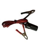 Car Lighter Plug, female, wired, battery clips 30A