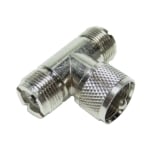 Adapter UHF male, 2x UHF female