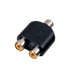 Adapter RCA female, 2x RCA female