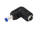 Adapter DC 5.5х2.1 mm female, 5.5х2.1 mm male, angled