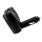 Power Socket Adapter CAR lighter male, 2x CAR lighter female