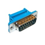 D-SUB 15P, male, cable type, IDC