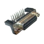 D-SUB 15P, female, PCB type, angled 90°