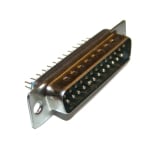 D-SUB 25P, male, PCB type