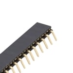 Female Header 2.54 mm, 1x40P, PCB type angled 90°