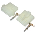 Connector 6.20 mm 4P (1x4P), 11A/300V, wire to wire, /pair/