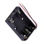 Battery Holder AAA, (1 row x3 battery), 150 mm wire
