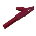 Crocodile Clip, 56 mm, banana type, RED