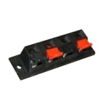 Speaker Terminal 4P, clamp, panel type (19x63 mm)