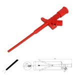Clip-on probe  AX-CP-07-R, 155 mm, 10A,  RED