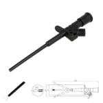 Clip-on probe  AX-CP-07-B, 155 mm, 10A, BLACK