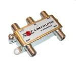 RF TV Splitter, 4 outputs, 5-1000MHz