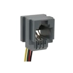 Phone JACK RJ12, 6P4C, panel type, wired